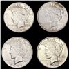 Image 1 : [4] 1922&1924-S Silver Peace Dollar HIGH GRADE
