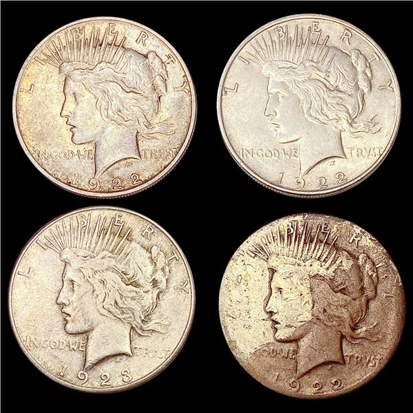 [4] 1922&1923-S Silver Peace Dollar HIGH GRADE