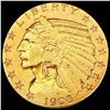 Image 1 : 1908 $5 Gold Half Eagle CLOSELY UNCIRCULATED