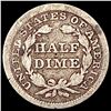 Image 2 : 1857 Seated Liberty Half Dime NICELY CIRCULATED