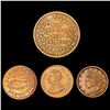 Image 1 : [4] 1841&1863 U.S. World Tokens HIGH GRADE