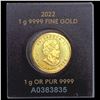 Image 2 : 2022 .03215oz Gold 50C Round Royal Canada Mint SUPERB GEM BU