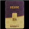 Image 1 : .03215oz Gold Bar Assay Cert. IGR UNCIRCULATED