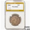 Image 1 : 1900 Barber Half Dollar PGA MS63