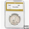 Image 1 : 1867 Seated Liberty Half Dollar PGA MS64