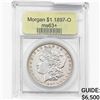 1897-O Morgan Silver Dollar USCG MS63+