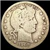 Image 1 : 1908-S Barber Quarter NICELY CIRCULATED