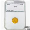 1910 $2.50 Gold Quarter Eagle PCI EF45