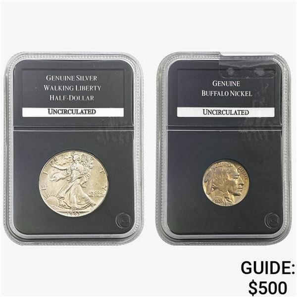 [2] 1936 & 1946 1 5C, 1 50C PCS UNC