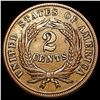 Image 2 : 1864 Lg Motto Two Cent Piece CLOSELY UNCIRCULATED
