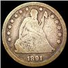 Image 1 : 1891 Seated Liberty Quarter NICELY CIRCULATED