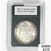 1887-P Morgan Silver Dollar  MS62