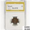1914-D Wheat Cent PGA XF45