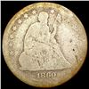 Image 1 : 1860 Seated Liberty Quarter NICELY CIRCULATED