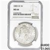 Image 1 : 1883-CC Morgan Silver Dollar NGC MS64