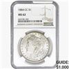 Image 1 : 1884-CC Morgan Silver Dollar NGC MS62