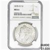 Image 1 : 1878-CC Morgan Silver Dollar NGC MS61