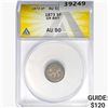 1873 3 Pence G.Britain ANACS AU50