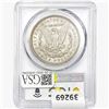 Image 2 : 1892 Morgan Silver Dollar PCGS AU58
