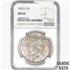 Image 1 : 1923-D Silver Peace Dollar NGC MS63