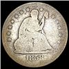 Image 1 : 1858 S Seated Liberty Quarter NICELY CIRCULATED