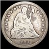 Image 1 : 1861 Seated Liberty Quarter NICELY CIRCULATED
