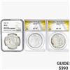 Image 1 : [3] 1888-1924 U.S. Silver Dollars NGC/ANACS AU/MS