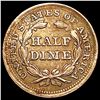 Image 2 : 1857 Seated Liberty Half Dime CLOSELY UNCIRCULATED