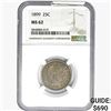 Image 1 : 1899 Barber Quarter NGC MS62