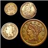 Image 1 : [4] 1851-1890 Assorted US Type Coins HIGH GRADE