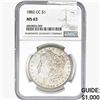 Image 1 : 1882-CC Morgan Silver Dollar NGC MS63