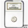 Image 1 : 1916 Mercury Silver Dime NGC MS63