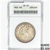 1853 Seated Liberty Half Dollar ANACS AU50