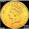 Image 1 : 1858-S Rare Gold Dollar HIGH GRADE
