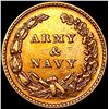 Image 2 : 1863 Army & Navy Civil War Token UNCIRCULATED