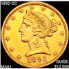 Image 1 : 1892-CC $5 Gold Half Eagle UNCIRCULATED