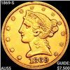 Image 1 : 1869-S $5 Gold Half Eagle HIGH GRADE
