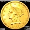 Image 1 : 1843-O Lg Date $2.50 Gold Quarter Eagle UNCIRCULATED
