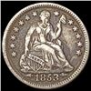 Image 1 : 1853 Arrows Seated Liberty Half Dime NICELY CIRCULATED