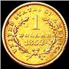 Image 2 : 1852 Rare Gold Dollar CLOSELY UNCIRCULATED