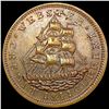 Image 1 : 1841 USS Constituaion, USS Experiment Copper Coin UNCIRCULATED