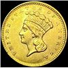 Image 1 : 1856 Slanted 5 Rare Gold Dollar UNCIRCULATED