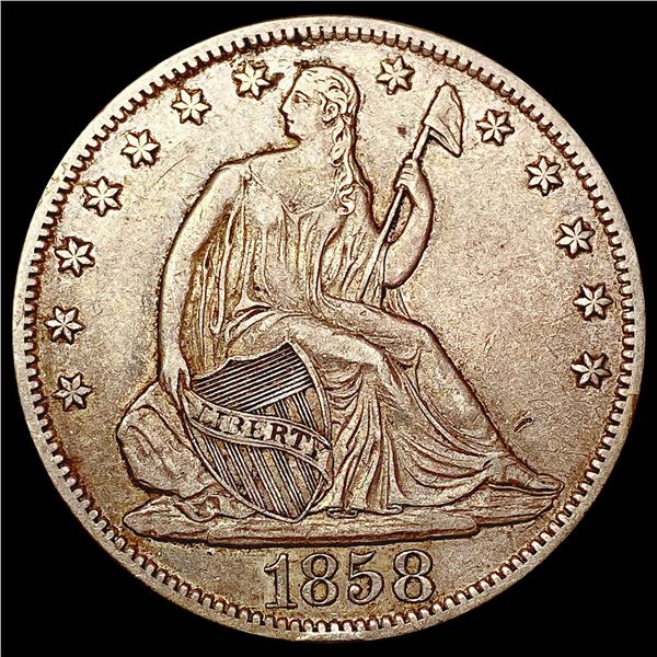1858-O Seated Liberty Half Dollar CLOSELY UNCIRCULATED