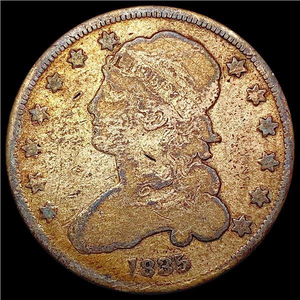 1835 Capped Bust Quarter NICELY CIRCULATED