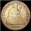 1842-O Lg Dt Seated Liberty Quarter NICELY CIRCULATED