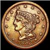1853 Braided Hair Half Cent CLOSELY UNCIRCULATED