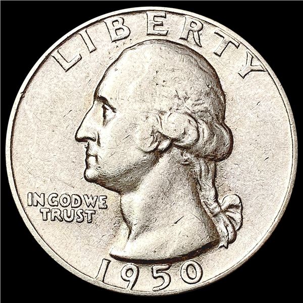 1950-D/S Washington Silver Quarter CLOSELY UNCIRCULATED