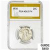 Image 1 : 1930 Standing Liberty Quarter PGA MS63 FH