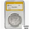 1891-O Morgan Silver Dollar PGA MS61
