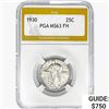Image 1 : 1930 Standing Liberty Quarter PGA MS63 FH